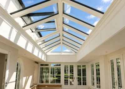 Sunlit Glass Roofed Conservatory