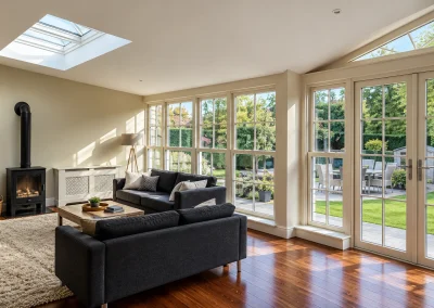 Sunlit Modern Living Room With Garden Views